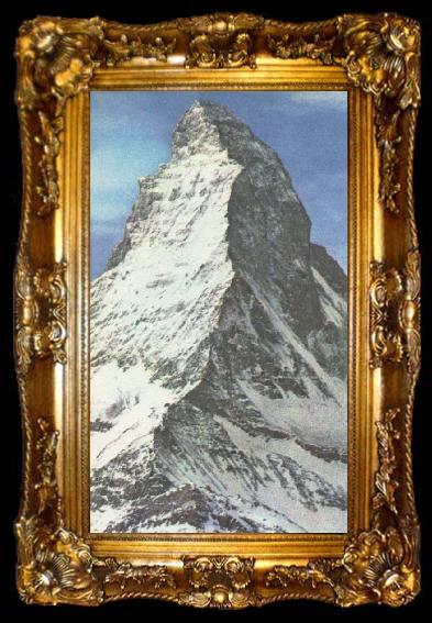 framed  unknow artist Matterhorn subscription lange omojligt that bestiga,trots that the am failing approx 300 metre stores an Mont Among, ta009-2
